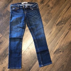 Hollister cropped mid-rise jeans